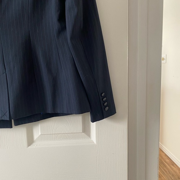 NWT Willow & Thread Blue Pin-strip Blazer - Picture 7 of 10